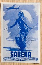 SABENA Belgium - Congo - Bagagelabel - Label 229, Ophalen of Verzenden