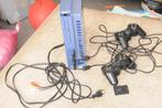 console Playstation 2 avec 2 manettes, Bleu, Utilisé, Enlèvement ou Envoi, Avec 2 manettes