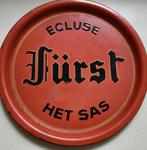 Origineel emaille dienblad brouwerij Ecluse, Verzamelen, Biermerken, Ophalen