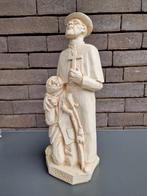 gipsen beeld pater Damiaan met melaatse M. Claerhout, Ophalen