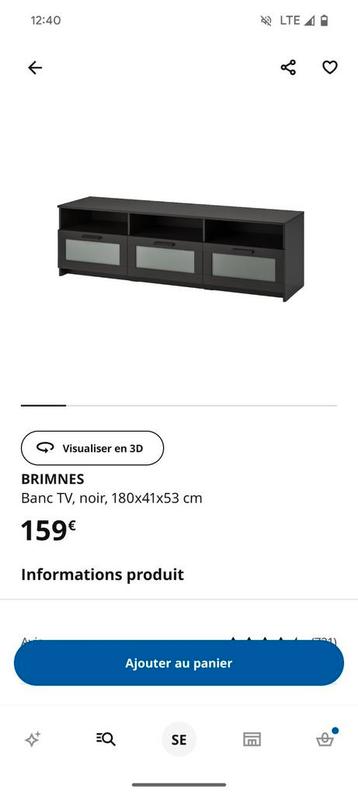 Meuble TV Ikea DOIT PARTIR !!  beschikbaar voor biedingen