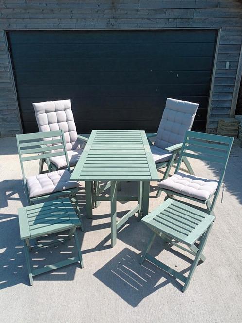Tuinset massief hout, Tuin en Terras, Tuinsets en Loungesets, Tuinset, Hout, Ophalen