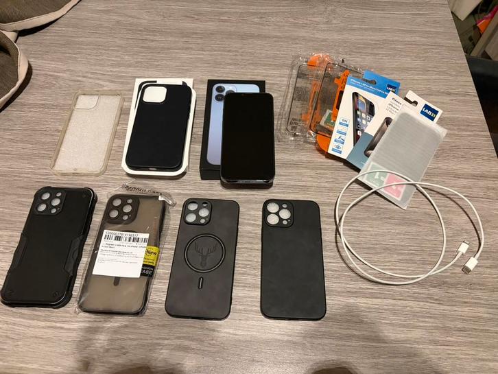 Apple iPhone 13 Pro Max, Télécoms, Téléphonie mobile | Apple iPhone, 256 GB, iPhone 13 Pro Max, Bleu, Enlèvement