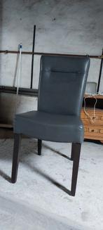 6 stoelen,  grijs met bruine poten, Maison & Meubles, Chaises, Enlèvement, Utilisé, Gris