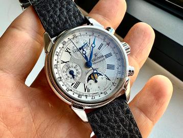 Montre Kronos Breguet (aiguilles) triple date/chrono/moon beschikbaar voor biedingen