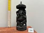Ganesh - ebbenhouten beeldje - 34, Antiek en Kunst, Ophalen of Verzenden