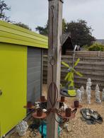 ijzeren kroonluchter met 6 kaarsenhouders, Antiek en Kunst, Ophalen of Verzenden