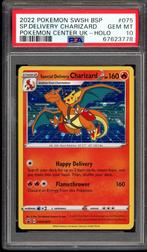 Special Delivery Charizard Pokemon Center UK PSA 10 SWSH075, Hobby en Vrije tijd, Verzamelkaartspellen | Pokémon, Verzenden, Zo goed als nieuw