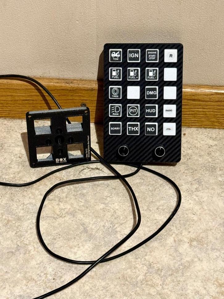 BOR X1 Simracing Button Box + Mounting Bracket, Computers en Software, Joysticks, Zo goed als nieuw, Ophalen of Verzenden