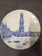 Antiek porseleinen bord Brugge Belfort, Antiek en Kunst, Ophalen of Verzenden