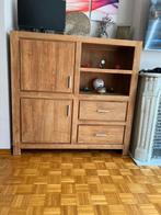 Armoire moderne en teck massif (très bon état), 100 tot 150 cm, Teakhout, Zo goed als nieuw, 25 tot 50 cm