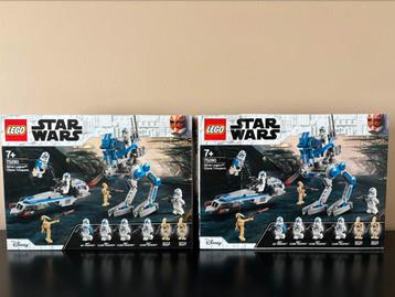 (2X) LEGO Star Wars 75280 501st Legion Clone Troopers beschikbaar voor biedingen