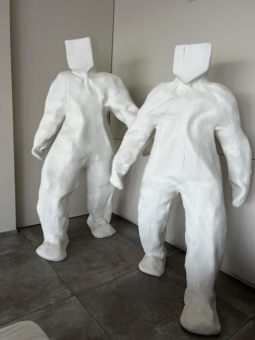 2 x Boman 185cm & 175cm (2 unique sculptures) by Daisy Boman, Antiquités & Art, Art | Sculptures & Bois, Enlèvement