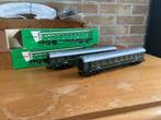 Märklin 4037 : 2 stuks in groen okt, Wisselstroom, Wagon, Ophalen of Verzenden, Zo goed als nieuw