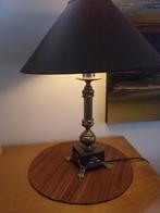 lampe art nouveau (pattes de lion) étain & marbre, Ophalen, Gebruikt, Metaal, 50 tot 75 cm