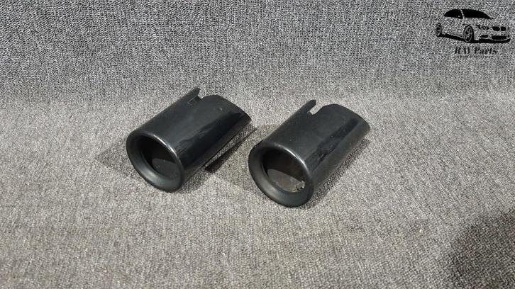 BMW F20 F30 F32 F36 Eindpijp Sierstuk Zwart Chroom 7610633, Auto-onderdelen, Uitlaatsystemen, BMW, Gebruikt, Ophalen of Verzenden