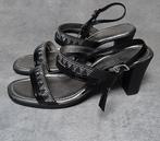 Cypres/sandalen met hak/als nieuw/maat 37, Zwart, Cypres, Ophalen of Verzenden, Zo goed als nieuw