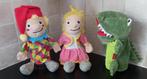 Handpoppen Play Tive x3 Princes, draak en harlekijn, Kinderen en Baby's, Speelgoed | Poppen, Ophalen of Verzenden, Zo goed als nieuw