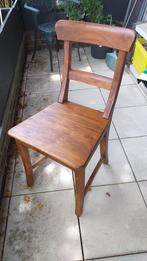 Set van 6 massief eikenhouten stoelen–ambachtelijk vakwerk, Ophalen, Bruin, Landelijk, klassiek of warm modern interieur, Zo goed als nieuw