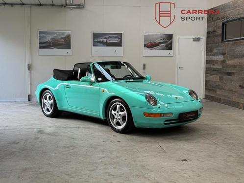 Porsche 911 Cabrio 993 Carrera 2 3.6 / Paint-to-sample Mint, Auto's, Oldtimers, Bedrijf, Te koop, ABS, Airconditioning, Lederen bekleding
