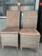 2 rieten stoelen William Winston Collection, Huis en Inrichting, Stoelen, Ophalen, Gebruikt, Riet of Rotan, Twee