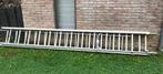 Aluminium ladder met 3 delen, Doe-het-zelf en Bouw, Ladders en Trappen, Ophalen, Gebruikt, Ladder, Opvouwbaar of Inschuifbaar