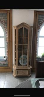 Vitrinekast met glazen leggers, Ophalen, Gebruikt, 50 tot 100 cm, Landelijk