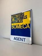 SOMECA emaille reclamebord, Ophalen of Verzenden