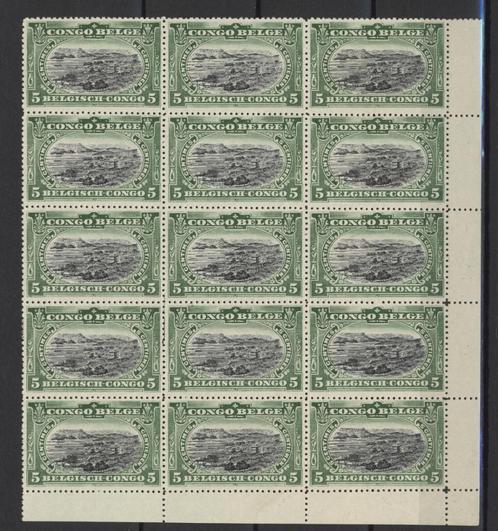 BELGISCH CONGO OBP 54 VELDEEL MET CURIUSITEITEN MNH, Postzegels en Munten, Postzegels | Europa | België, Verzenden