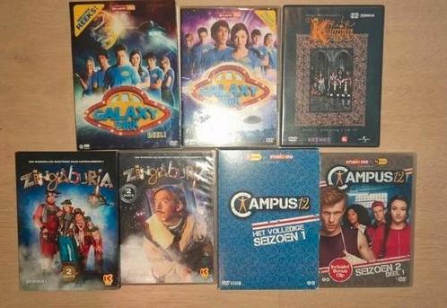 Dvd's ketnet jeugd-series; Kulderzipken galaxy park campus12, CD & DVD, DVD | Enfants & Jeunesse, Comme neuf, TV fiction, Coffret