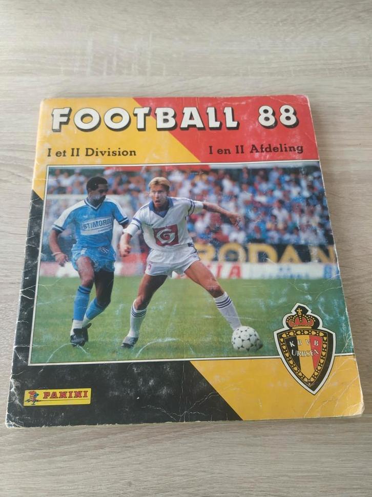 Panini voetbalalbum Belgisch voetbal 1988 + 1 afbeelding 198, Verzamelen, Sportartikelen en Voetbal, Gebruikt, Boek of Tijdschrift
