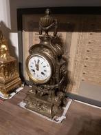 Franse, antiek massief bronzen klok - 1900+, Antiek en Kunst, Antiek | Klokken, Ophalen
