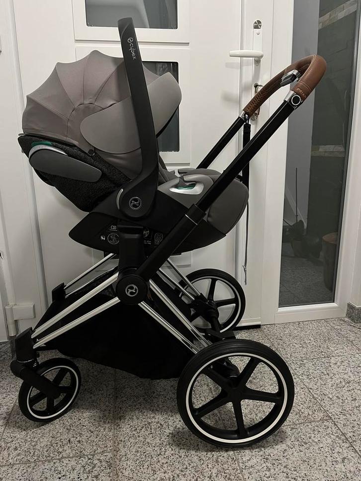 Cybex Priam4 Lux 2en1 Proche du Neuf, Enfants & Bébés, Poussettes & Combinaisons, Comme neuf, Poussette, Pneus, Avec siège auto