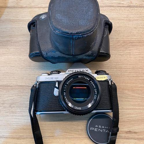 Pentax ME Super, Pentax-M 50mm f1.7 *als nieuw, Audio, Tv en Foto, Fotocamera's Analoog, Zo goed als nieuw, Spiegelreflex, Pentax