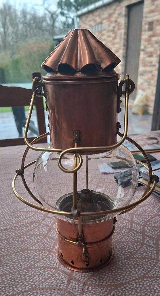 Lampe de marine de 34cm, Collections, Marine, Utilisé, Autres types, Bateau à moteur, Enlèvement ou Envoi