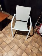 Chaise  de jardin tissu armature métallique couleur blanc, Enlèvement ou Envoi, Neuf