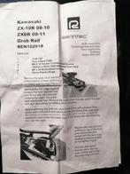 KAWASAKI ZX6R 2009-2017 ZX10R 2008-2010 poignée passager neu, Ophalen, Nieuw