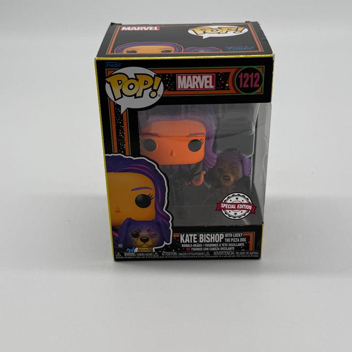 FUNKO POP - Kate Bishop - With Lucky the Pizza dog - 1212, Collections, Jouets miniatures, Enlèvement ou Envoi