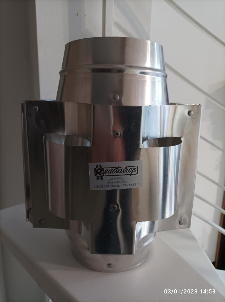 ANTI-REFOULEUR REACTEUROP EN ALUMINIUM PUR, Bricolage & Construction, Ventilation & Extraction, Neuf, Ventilateur et Extracteur