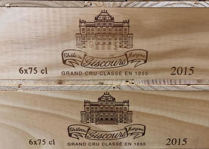 GCC - Chateau Giscours 2015 - CBO 6Bt, Verzamelen, Wijnen, Nieuw, Rode wijn, Frankrijk, Vol, Verzenden