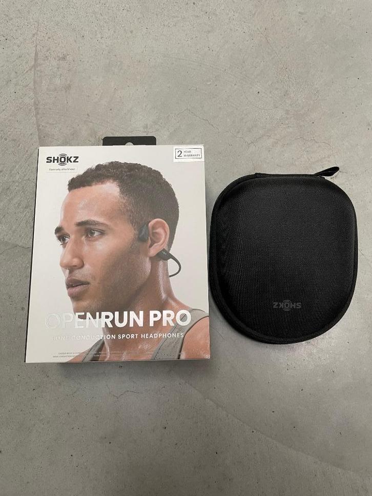 Shokz OpenRun PRO (BLACK), Audio, Tv en Foto, Hoofdtelefoons, Nieuw, Overige merken, Draadloos, Bluetooth, Ophalen