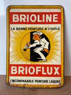 Oud reclamebord Brioline Brioflux 1961, Ophalen of Verzenden, Reclamebord