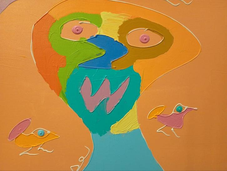 Hannes D'Haese olieverf op doek, Antiek en Kunst, Kunst | Schilderijen | Modern, Ophalen of Verzenden
