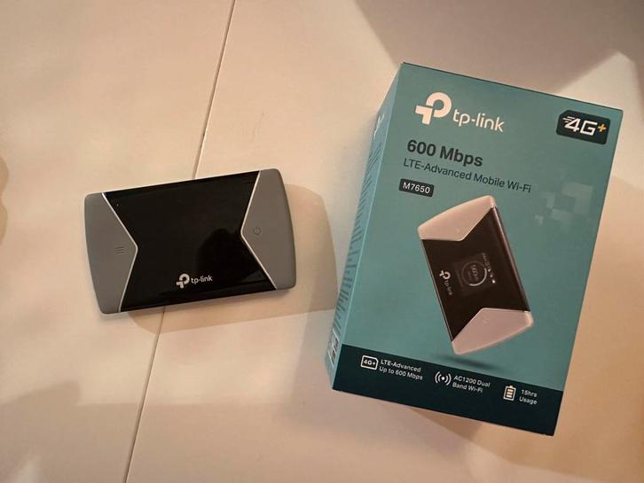 TP-Link M7650 4G+ MiFi Router, Computers en Software, Routers en Modems, Zo goed als nieuw, Ophalen