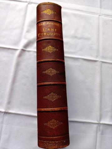 Livre d'art ancien de 1889 avec couverture magnifiquement co, Enlèvement ou Envoi
