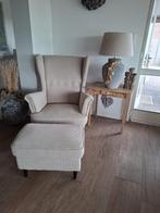 Fauteuil Ikea strandmon met voetenbank, Huis en Inrichting, Fauteuils, Ophalen, Zo goed als nieuw