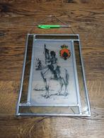 Vitrail gendarmerie escorte royale, Collections, Enlèvement ou Envoi, Gendarmerie, Emblème ou Badge