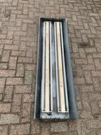 11x Industriële lampen met ijzere / stalen armatuur, Ophalen of Verzenden, Gebruikt, Metaal, Minder dan 50 cm