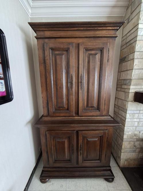 Mooie eiken buffet- of barkast, Antiek en Kunst, Antiek | Meubels | Kasten, Ophalen