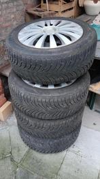 4 Winterbanden op stalen velgen, Auto-onderdelen, Banden en Velgen, Ophalen, 16 inch, Banden en Velgen, Winterbanden